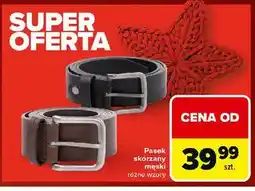 Carrefour Pasek skórzany męski oferta