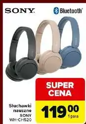 Carrefour Słuchawki wh-ch520 niebieskie Sony oferta