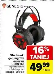 Carrefour Słuchawki neon 360 Genesis oferta