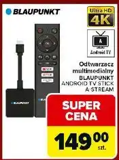 Carrefour Odtwarzacz android tv stick a-stream Blaupunkt oferta