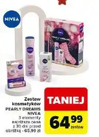 Carrefour Zestaw pearly dreams: antyperspirant 150 ml + krem do twarzy 50 pomadka ust 4.8 g skarpetki Nivea oferta