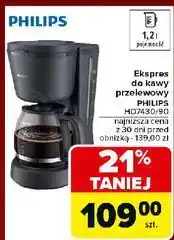 Carrefour Ekspres przelewowy hd7430/90 Philips oferta