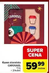 Carrefour Kawa + 2 kubki Carousel Daily Cup Classic oferta