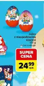 Carrefour Jajko niespodzianka świąteczne Kinder Niespodzianka Maxi oferta