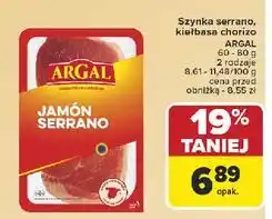 Carrefour Jamón serrano Argal oferta