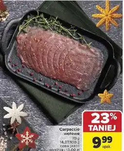 Carrefour Carpaccio wołowe oferta