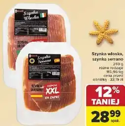 Carrefour Szynka serrano Gusseti oferta
