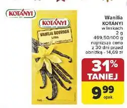 Carrefour Wanilia bourbon laska Kotanyi oferta