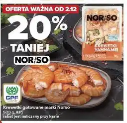 Carrefour Krewetki gotowane vannamei Norso oferta