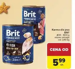 Carrefour Karma dla psa z wołowiną Brit Premium By Nature oferta