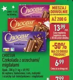 ALDI Czekolada z rumem rodzynkami i orzechami Choceur oferta