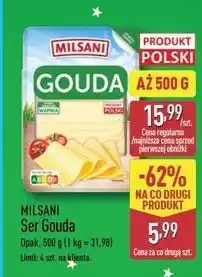 ALDI Ser gouda plastry Milsani oferta