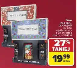 Carrefour Zestaw wesołych świąt Browar Jastrzębie oferta