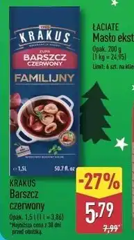 ALDI Barszcz czerwony Krakus Maspex oferta