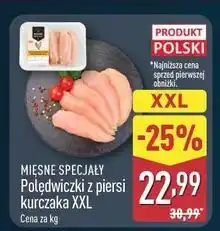 ALDI Polędwiczki z piersi kurczaka Mięsne Specjały Zawsze Świeże (Aldi) oferta
