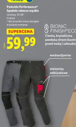 Lidl Spodnie robocze męskie oferta