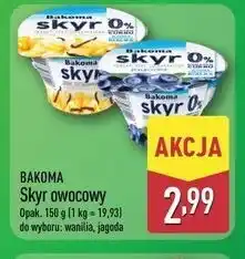 ALDI Jogurt jagodowy 0% Bakoma Skyr oferta