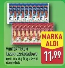 ALDI Lizaki z czekolady białej Wintertraum oferta