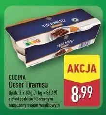 ALDI Tiramisu z ciasteczkiem korzennym nasączonym sosem waniliowym Cucina oferta