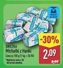 ALDI Cukierki z hanki Śnieżka Michałki Z Hanki oferta