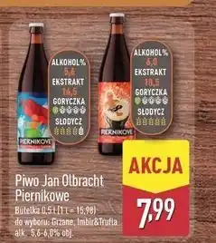 ALDI Piwo Jan Olbracht Piernikowe Imbir & Trufla oferta