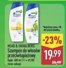 ALDI Szampon do włosów apple fresh Head&Shoulders oferta