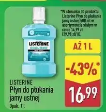 ALDI Płyn do płukania ust Listerine Cool Mint oferta