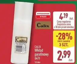ALDI Wkład parafinowy do znicza 64h Calix oferta