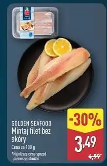 ALDI Mintaj filety bez skóry Golden Seafood oferta