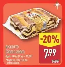 ALDI Ciasto zebra Biscotto oferta