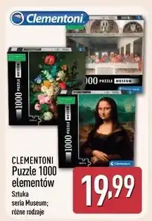 ALDI Puzzle 1000 elementów Clementoni oferta