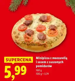 Lidl Minipizza z mozzarellą i sosem z suszonych pomidorów Lidl oferta