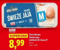 Lidl Świeże jaja, wielkość M, klasa A Złota Nioska oferta