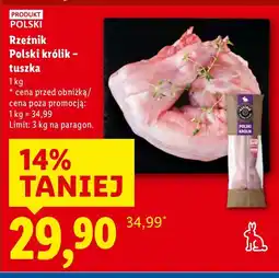 Lidl Królik - tuszka Rzeźnik Polski oferta