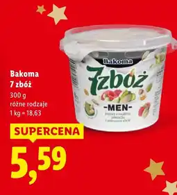 Lidl Ser 7 zbóż różne rodzaje Bakoma oferta
