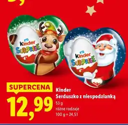 Lidl Serduszko z niespodzianką Kinder oferta