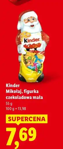 Lidl Mikołaj, figurka czekoladowa mała Kinder oferta