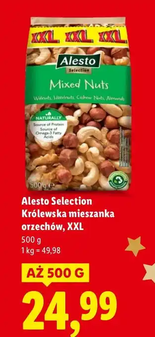 Lidl Królewska mieszanka orzechów, XXL Alesto Selection oferta