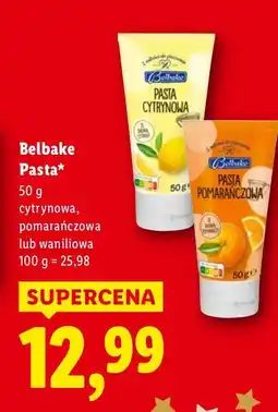 Lidl Pasta cytrynowa Belbake oferta