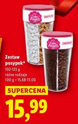 Lidl Zestaw posypek różne rodzaje Cake Angels oferta