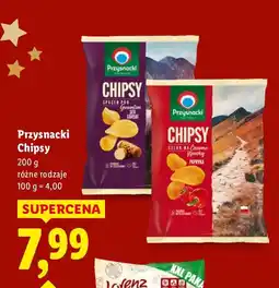 Lidl Chipsy różne rodzaje Przysnacki oferta