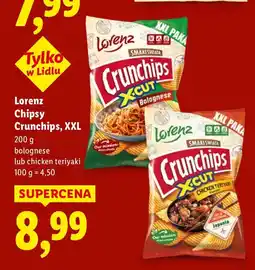 Lidl Chipsy Crunchips, XXL bolognese Lorenz oferta