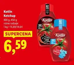 Lidl Ketchup różne rodzaje Kotlin oferta