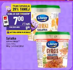 Polomarket Sałatka Lisner wybrany rodzaj (Kurki Sałatka, Gyros Sałatka) oferta