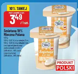Polomarket Śmietana 18% Mleczna Polana oferta