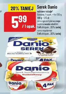 Polomarket Serek Danio wybrane rodzaje Danone oferta