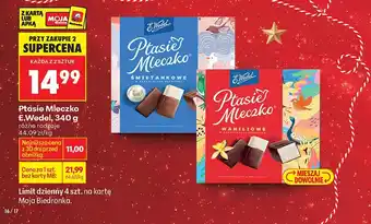 Ptasie Mleczko 340g różne rodzaje E.Wedel