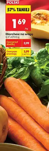 Biedronka Marchew na wagę Biedronka oferta