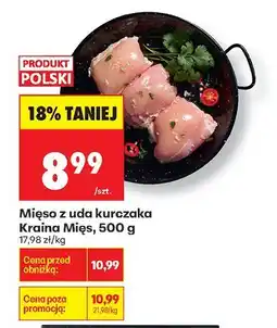 Biedronka Mięso z uda kurczaka 500 g Kraina Mięs oferta