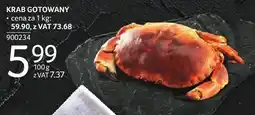 Selgros Krab gotowany cena za 1 kg Selgros oferta